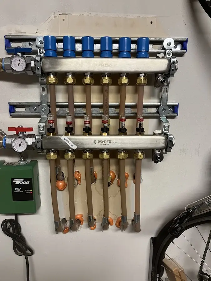 Plumber performing Leak Detection at a residential property in Millington